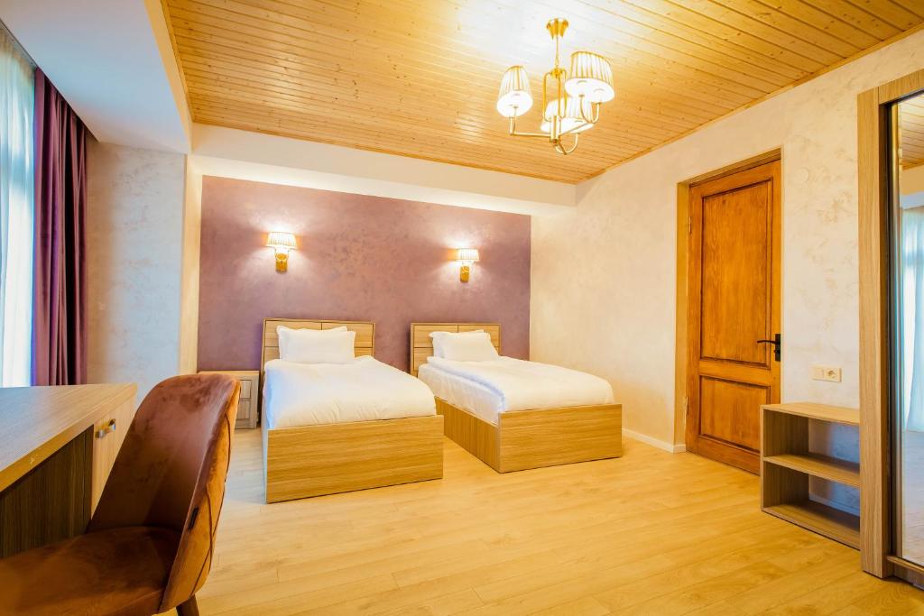 Standard Twin Size Room with Mountain View – Included Breakfast